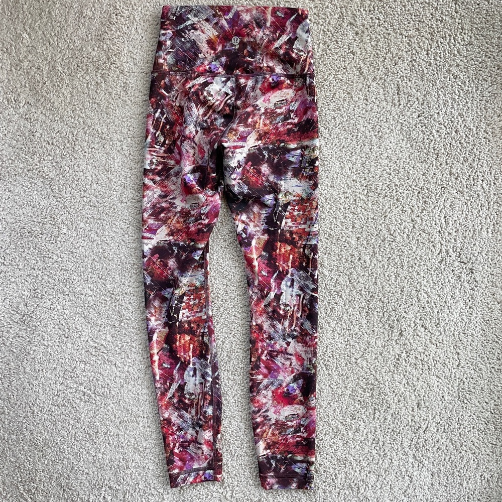 Lululemon Wunder Train High-Rise Tight Everlux Urbantricity Multi 25" Size 2